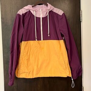 Old navy color block rain pullover